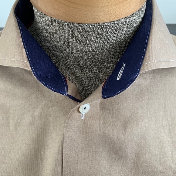 Eton Dress Shirt. 17 1/2. Spread Collar. ExCond. - Picture 6 of 8